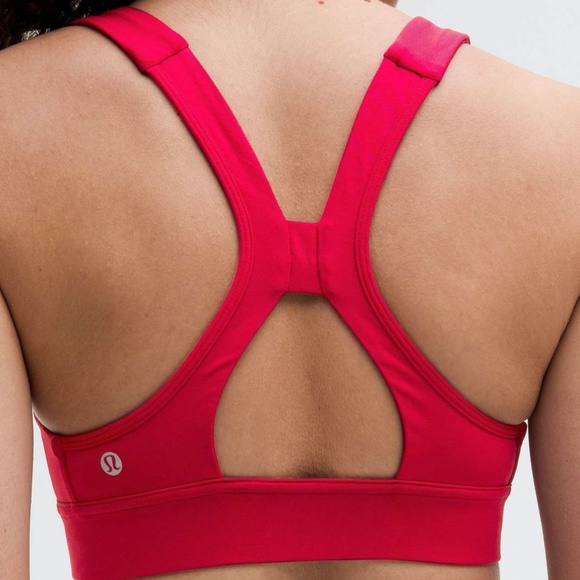 [NWT] Lululemon Power Through Bra Crimson Red Medium Support B/C Cup - Sz 6 - Picture 16 of 16